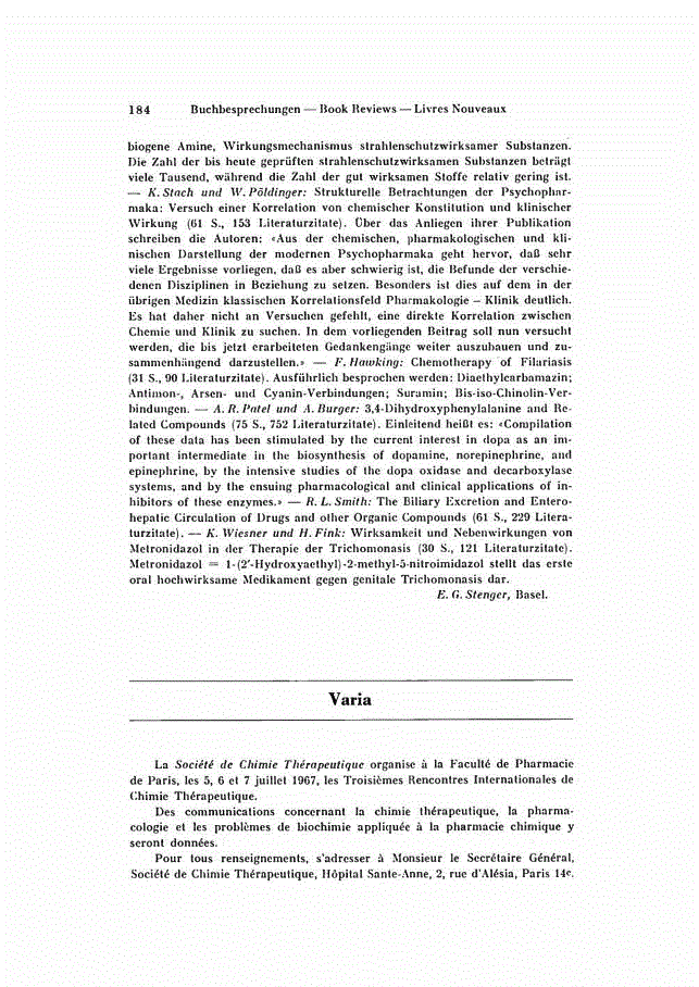 First page of Varia