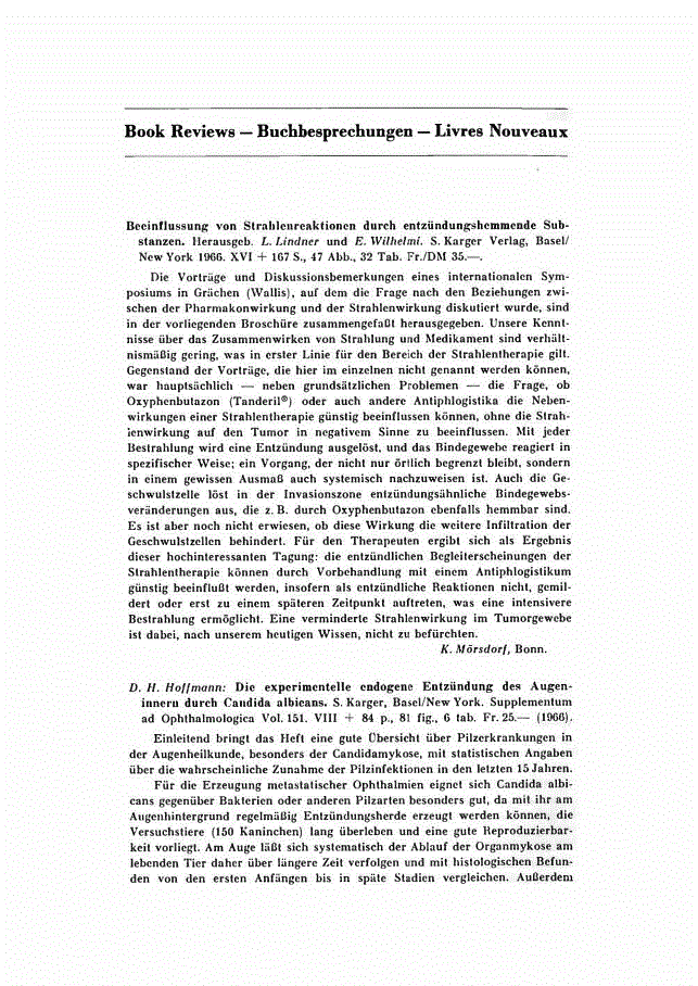 First page of Book Reviews — Buchbesprechungen — Livres Nouveaux