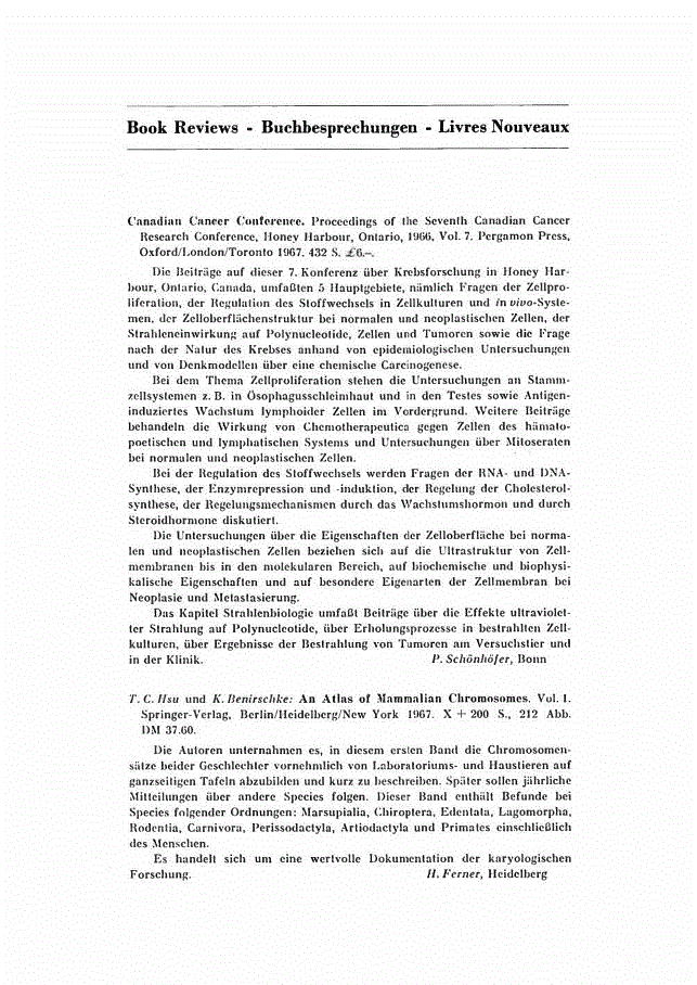 First page of Book Reviews — Buchbesprechungen — Livres Nouveaux