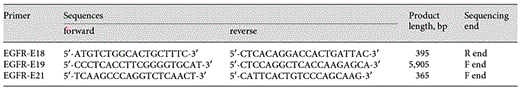 Primer sequences