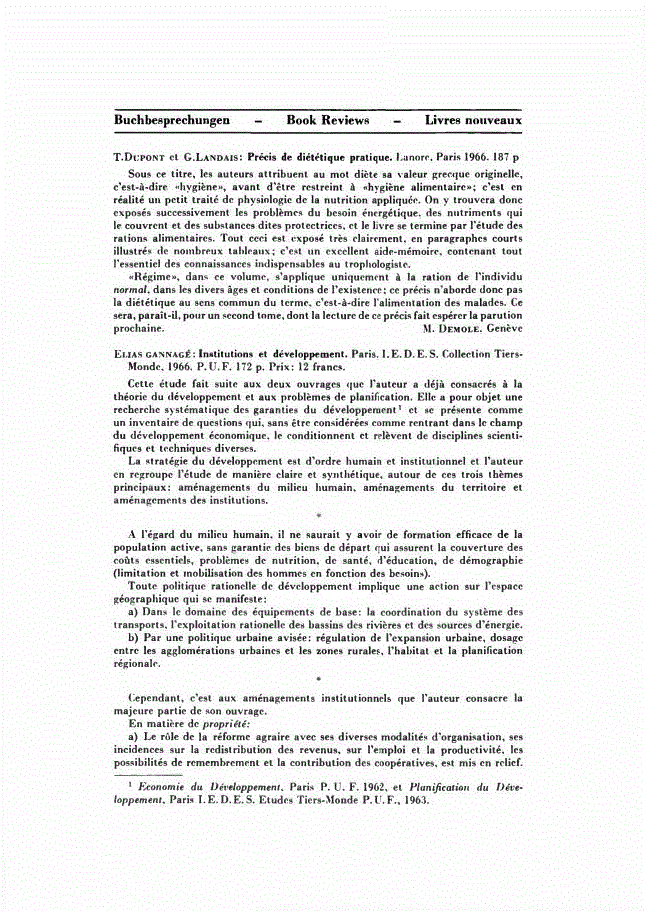 First page of Buchbesprechungen – Book Reviews – Livres nouveaux