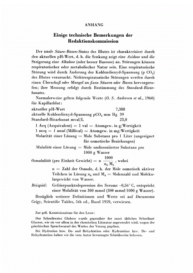 First page of Einige technische Bemerkungen der Redaktionskommission