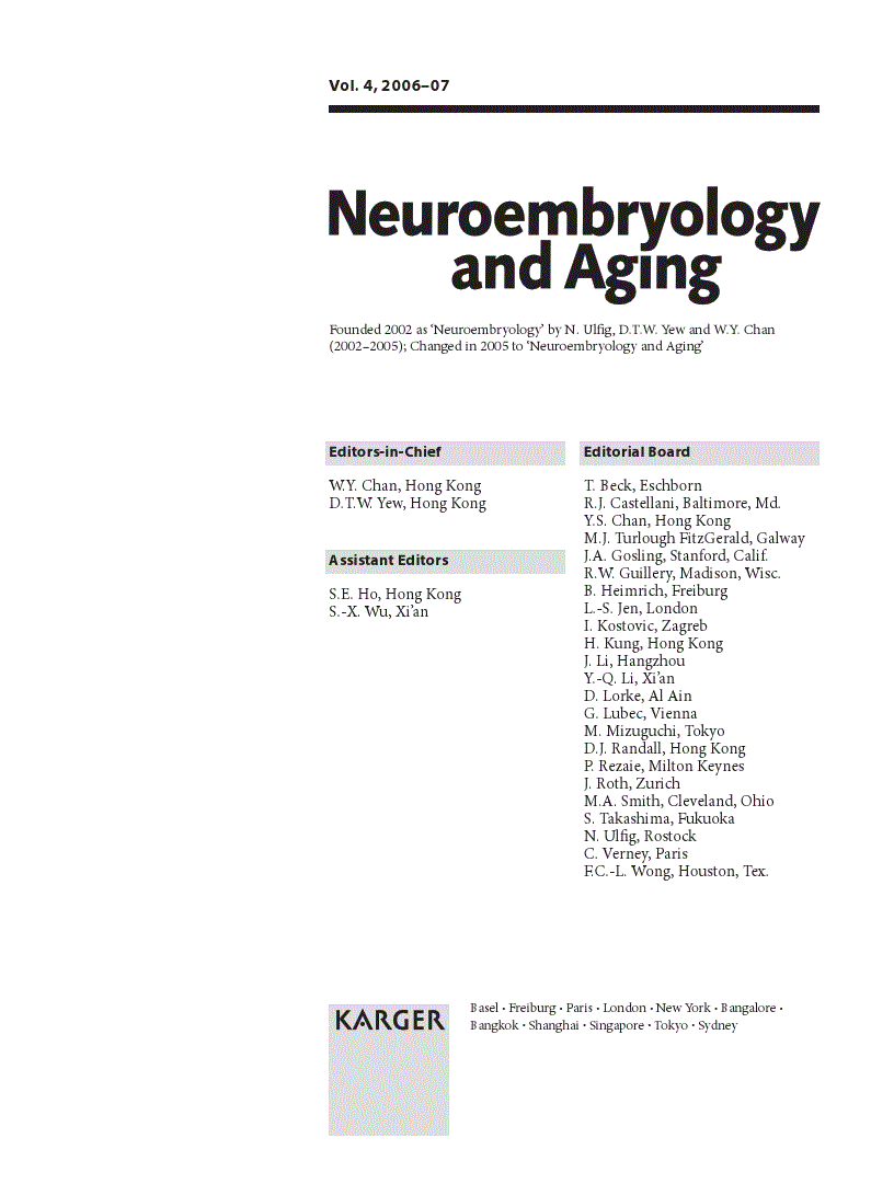 First page of Contents Vol. 4, 2006–2007
