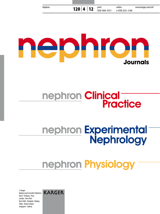 Nephron Clinical Practice Cover Image for Volume 120, Issue 4