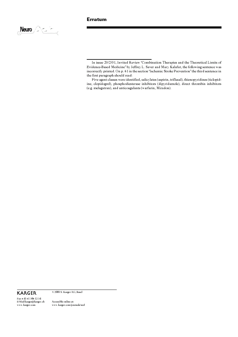 First page of Erratum