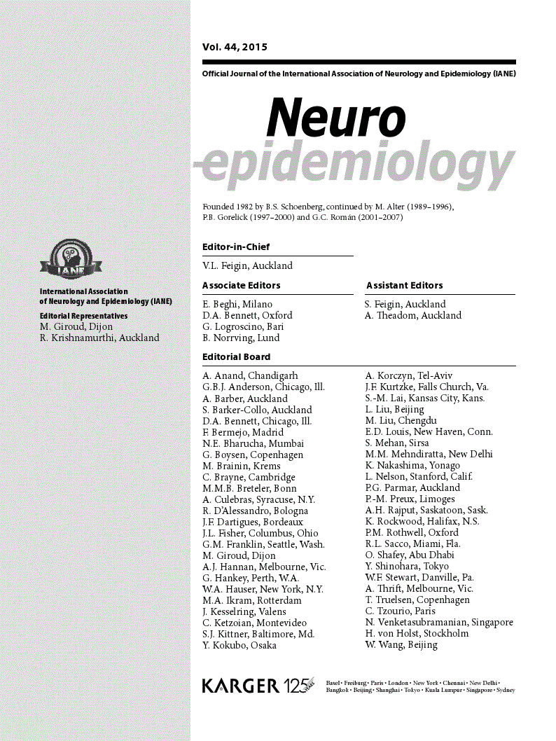 First page of Contents Vol. 44, 2015