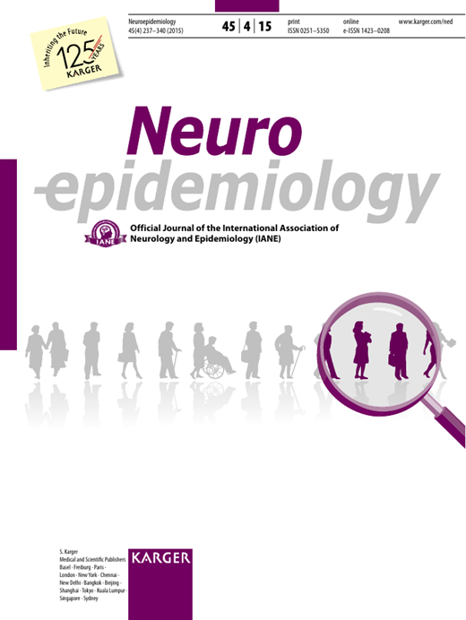 Neuroepidemiology Cover Image for Volume 45, Issue 4