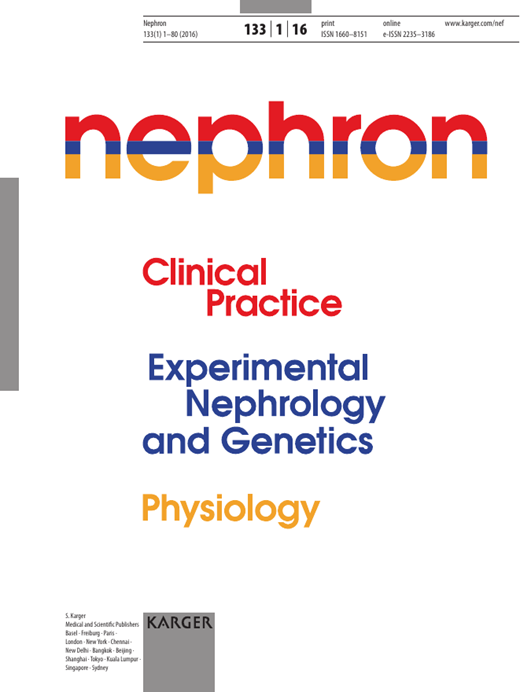 Nephron Cover Image for Volume 133, Issue 1