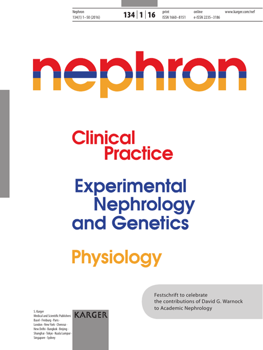 Nephron Cover Image for Volume 134, Issue 1