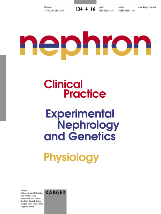 Nephron Cover Image for Volume 134, Issue 4