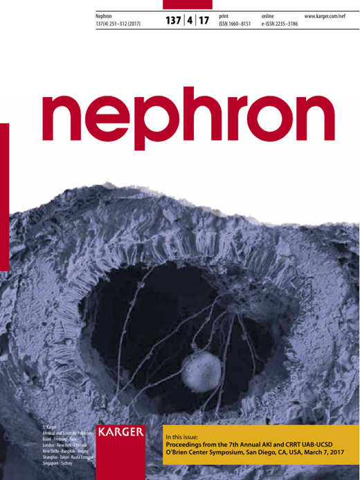 Nephron Cover Image for Volume 137, Issue 4