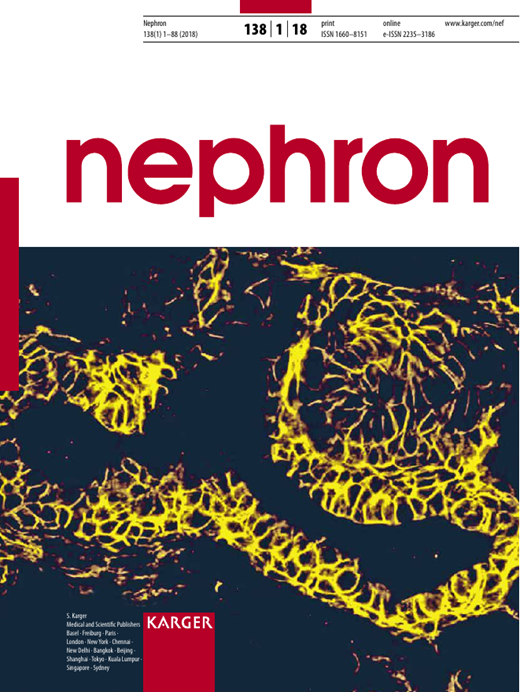 Nephron Cover Image for Volume 138, Issue 1