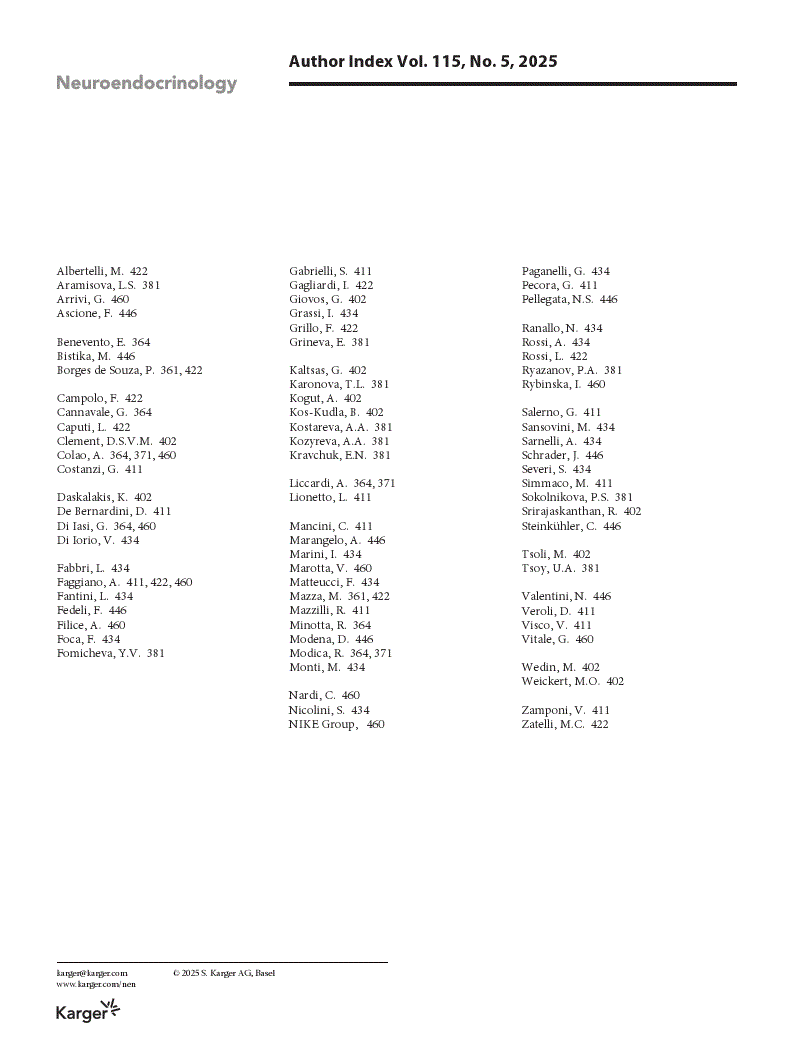 First page of Author Index