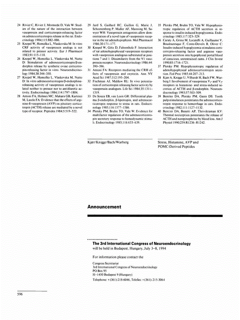First page of Announcement