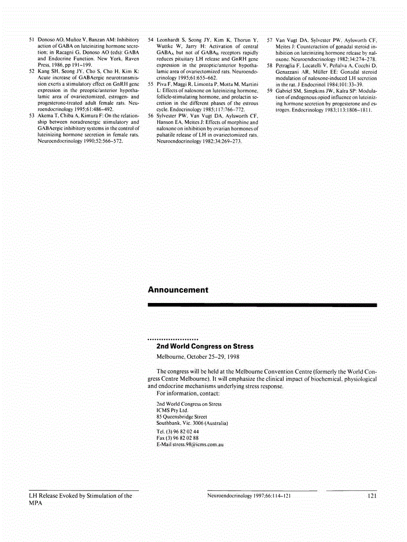 First page of Announcement