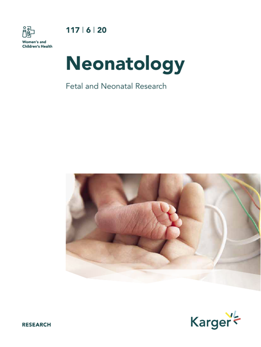 Neonatology Cover Image for Volume 117, Issue 6