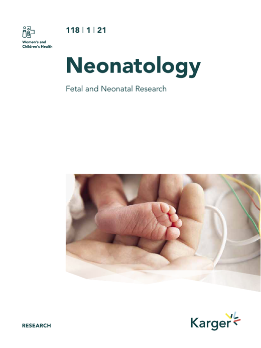 Neonatology Cover Image for Volume 118, Issue 1