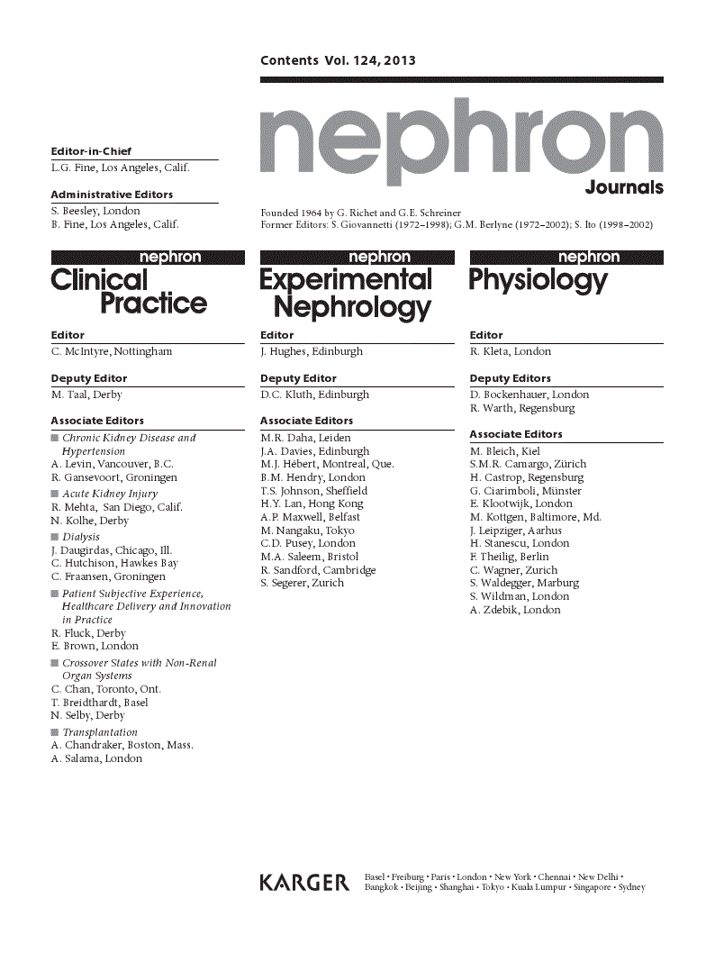 First page of Contents Vol. 124, 2013