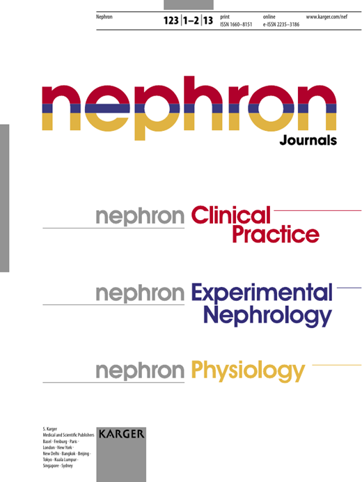 Nephron Physiology Cover Image for Volume 123, Issue 1-2