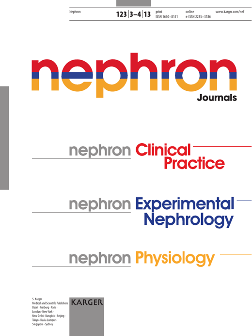 Nephron Physiology Cover Image for Volume 123, Issue 3-4