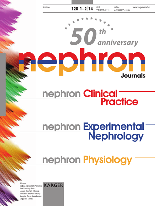 Nephron Physiology Cover Image for Volume 128, Issue 1-2