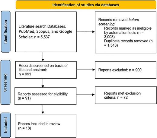 The PRISMA flow diagram.