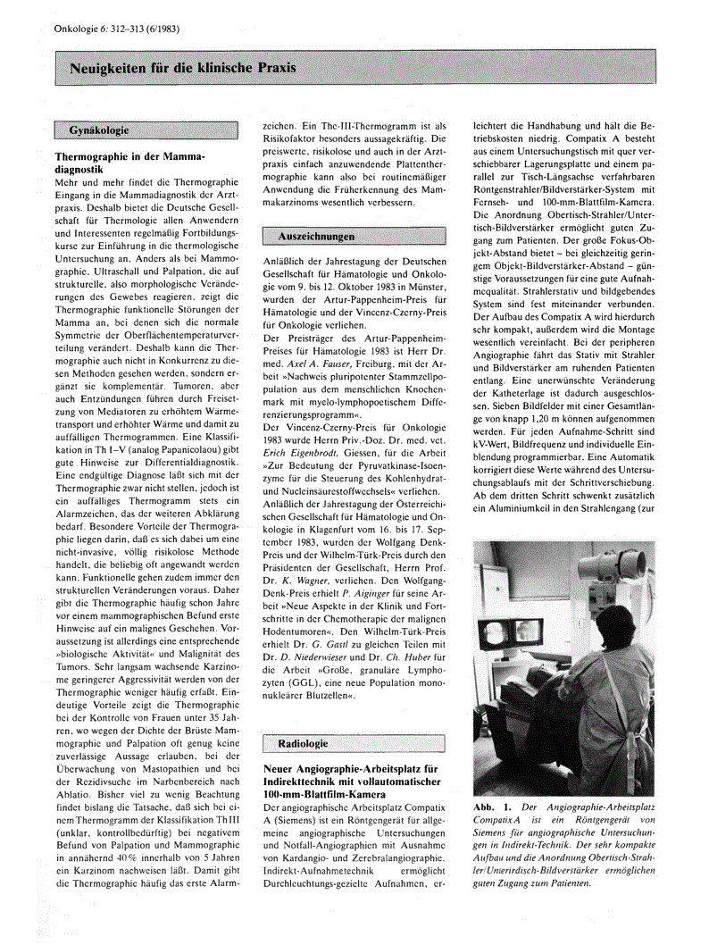 First page of Neuigkeiten für die klinische Praxis
