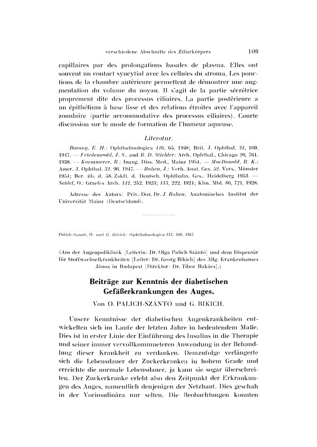 First page of Beiträge zur Kenntnis der diabetischen Gefäßerkrankungen des Auges