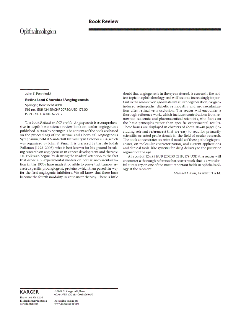 First page of Book Review