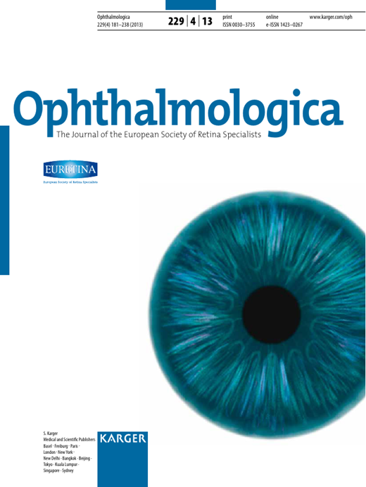 Ophthalmologica Cover Image for Volume 229, Issue 4