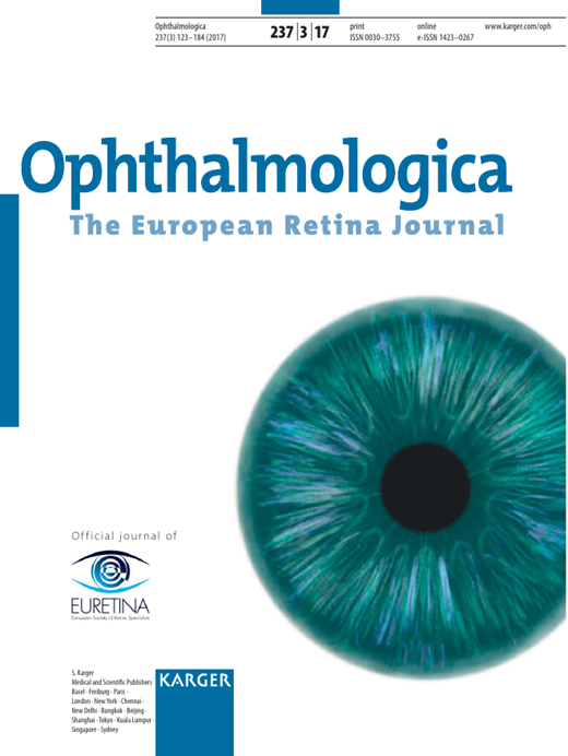 Ophthalmologica Cover Image for Volume 237, Issue 3