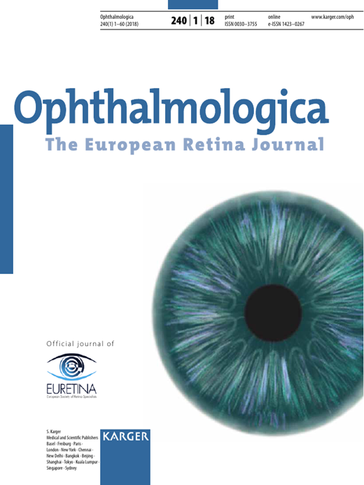 Ophthalmologica Cover Image for Volume 240, Issue 1