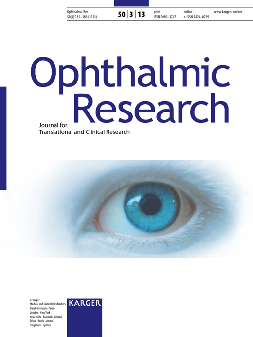 Ophthalmic Research Cover Image for Volume 50, Issue 3
