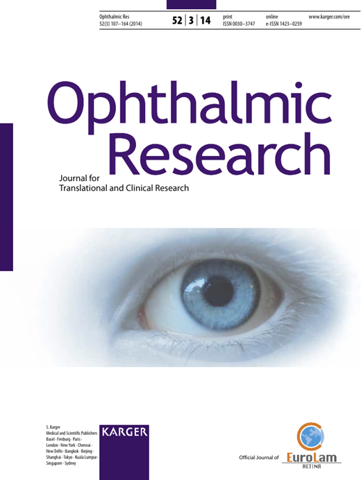 Ophthalmic Research Cover Image for Volume 52, Issue 3
