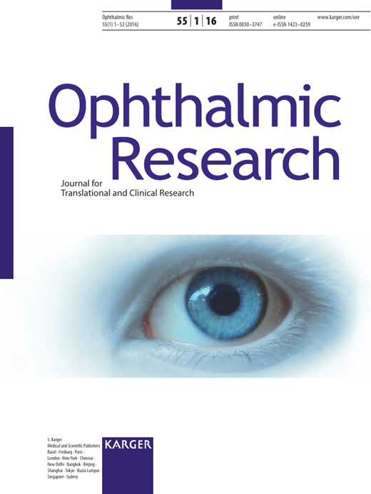 Ophthalmic Research Cover Image for Volume 55, Issue 1