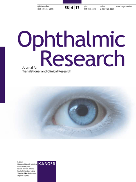 Ophthalmic Research Cover Image for Volume 58, Issue 4