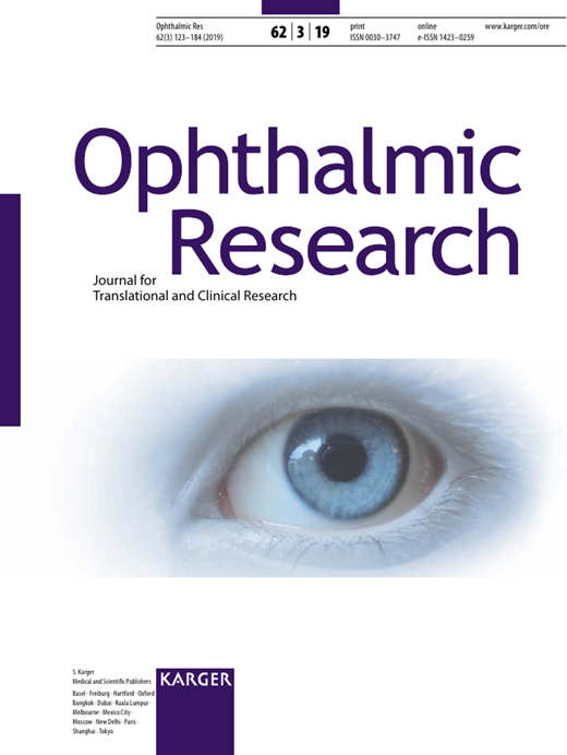 Ophthalmic Research Cover Image for Volume 62, Issue 3