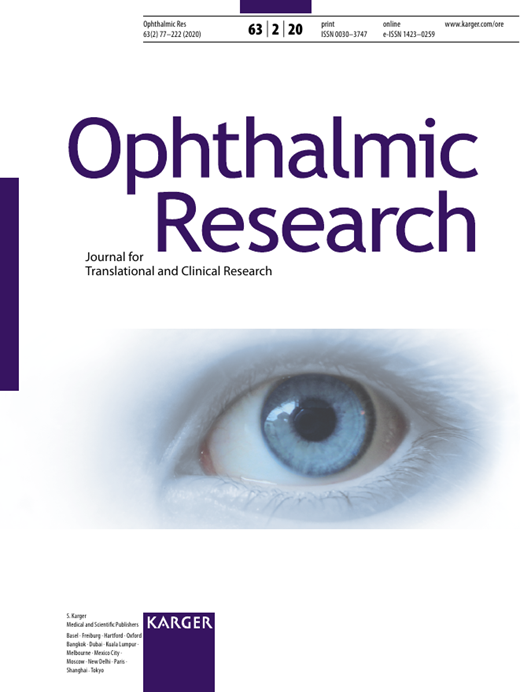 Ophthalmic Research Cover Image for Volume 63, Issue 2