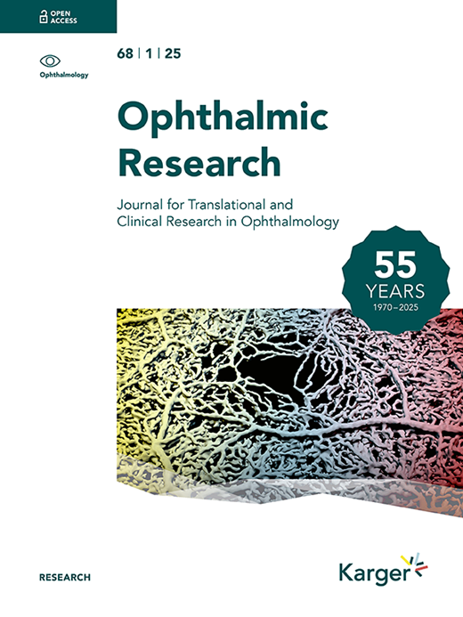Ophthalmic Research Cover Image for Volume 68, Issue 1