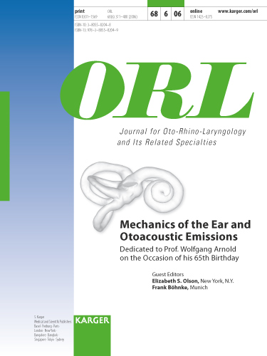 ORL Cover Image for Volume 68, Issue 6