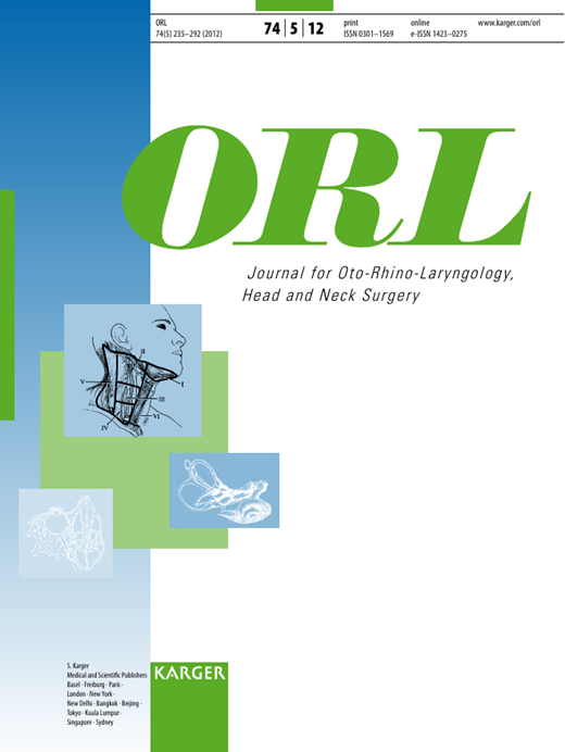 ORL Cover Image for Volume 74, Issue 5