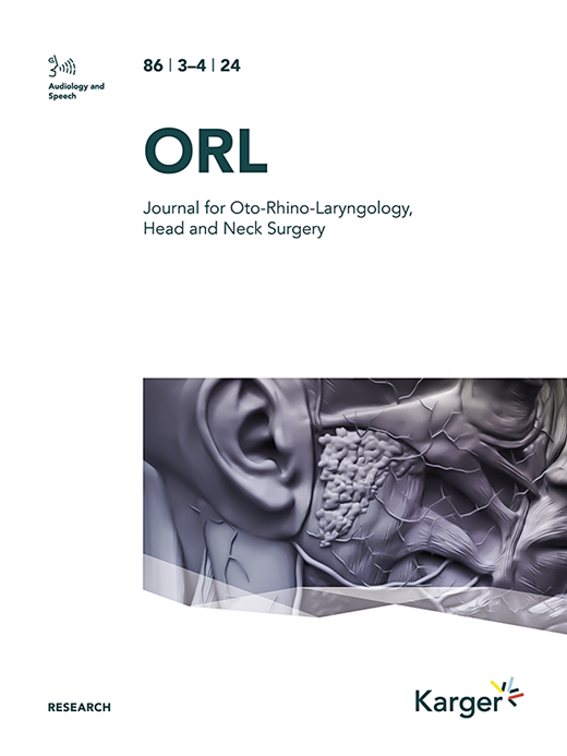 ORL Cover Image for Volume 86, Issue 3-4