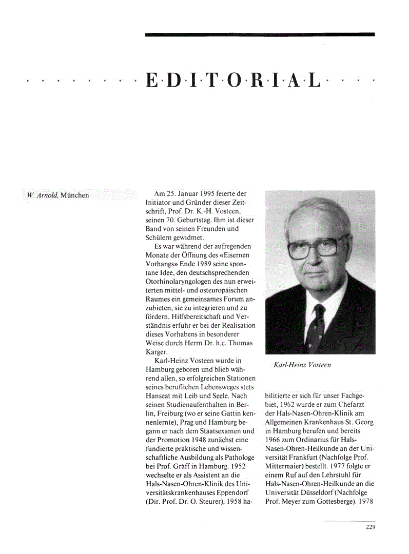 First page of Editorial