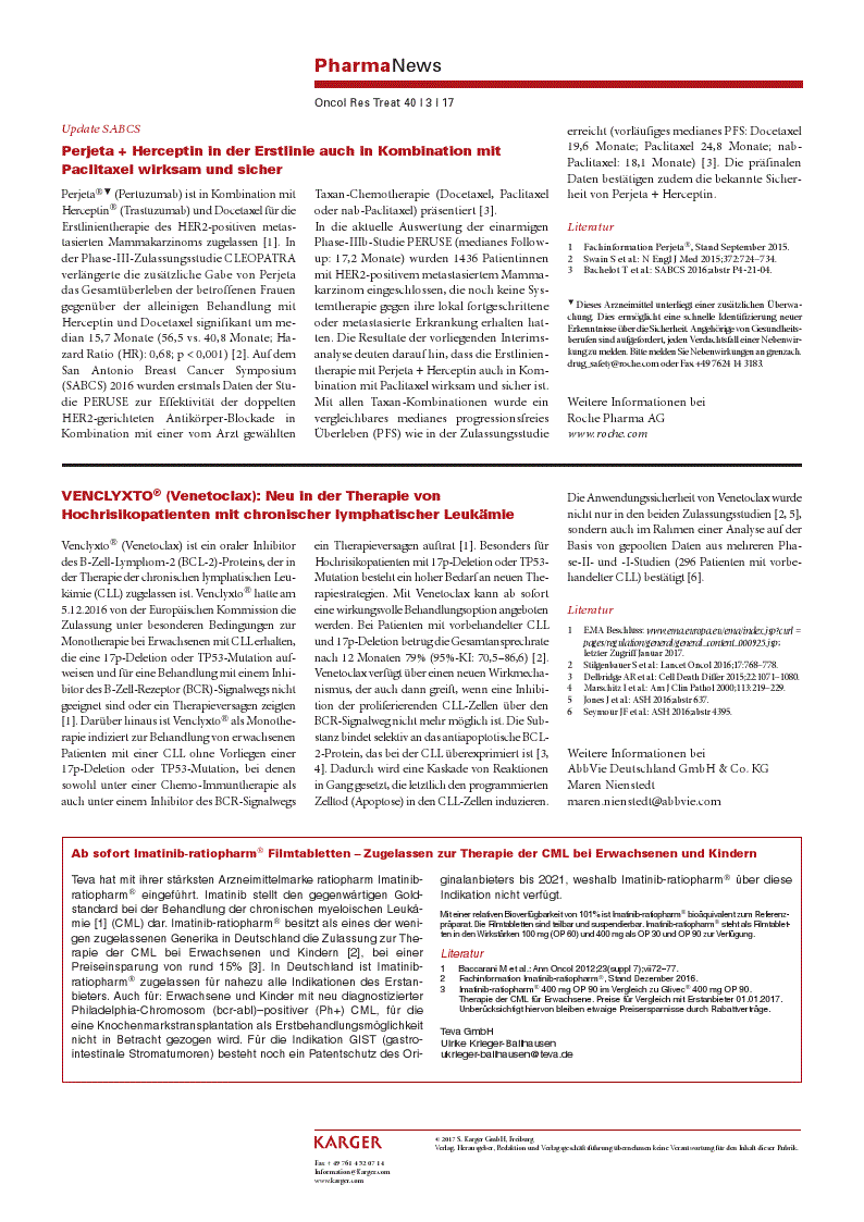 First page of PharmaNews