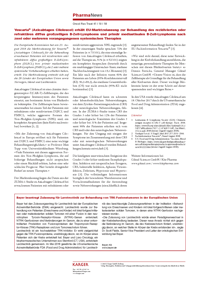 First page of PharmaNews