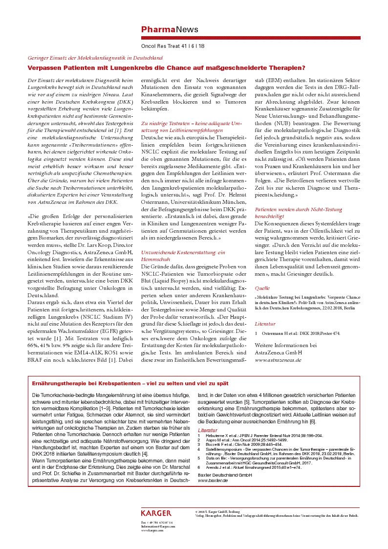 First page of PharmaNews