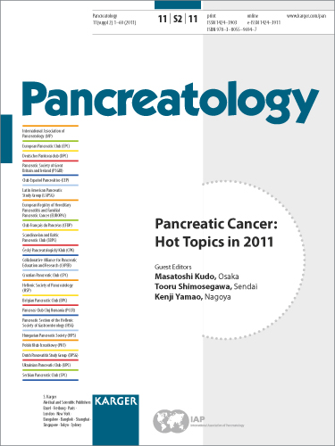 Pancreatology Cover Image for Volume 11, Issue Suppl. 2