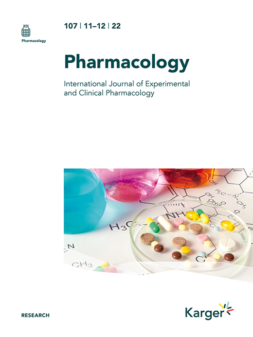 Pharmacology Cover Image for Volume 107, Issue 11-12