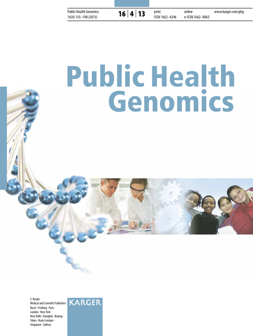 Public Health Genomics Cover Image for Volume 16, Issue 4