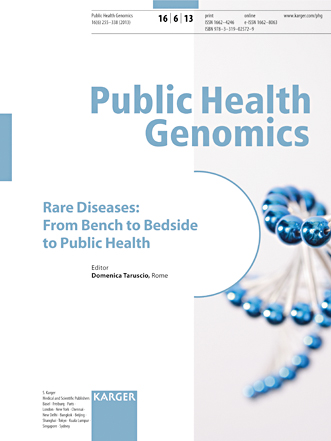Public Health Genomics Cover Image for Volume 16, Issue 6